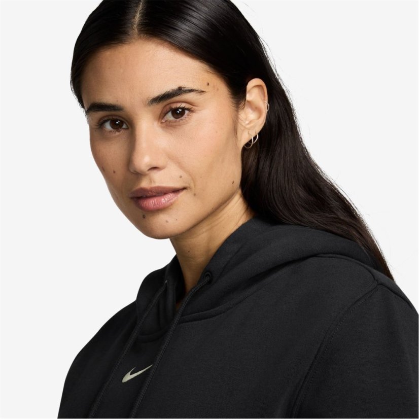 Nike Sportswear Phoenix Fleece Women's Pullover Hoodie Black/White