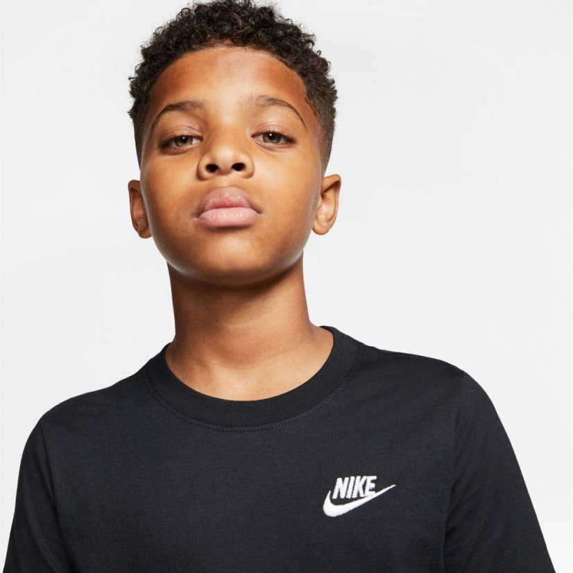 Nike Futura T Shirt Junior Boys Black