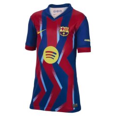 Nike Barcelona Fourth Shirt 25/26 Juniors Blue/ Yellow