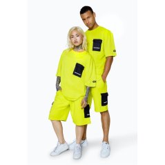 Hype Fleece Jogger Shorts Yellow