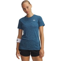 Under Armour Tech Twist Short Sleeve Womens Wham Blue