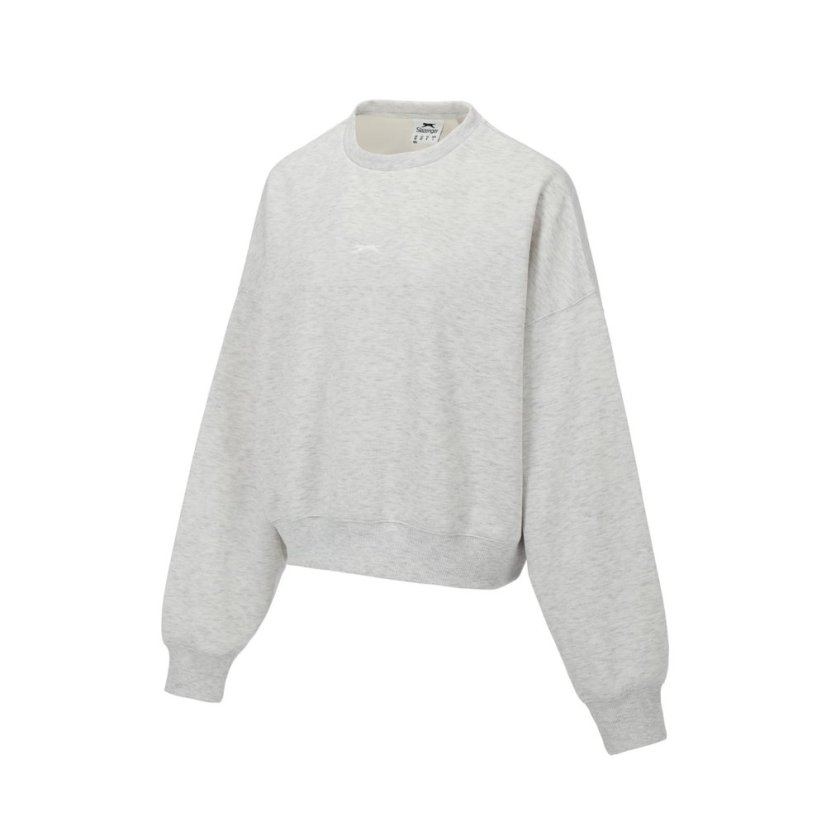 Slazenger Crew Jumper Ld51 Grey Marl