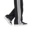 adidas Kids' Wide Leg Open Hem Fleece Joggers Black/White