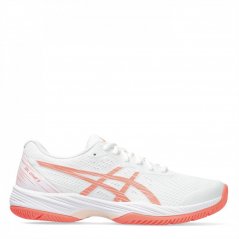 Asics Gel Game 9 Women's Tennis Shoes White/Coral