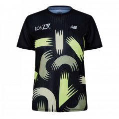 New Balance London Edition Printed Athletics Short Sleeve dámske tričko Black/Green