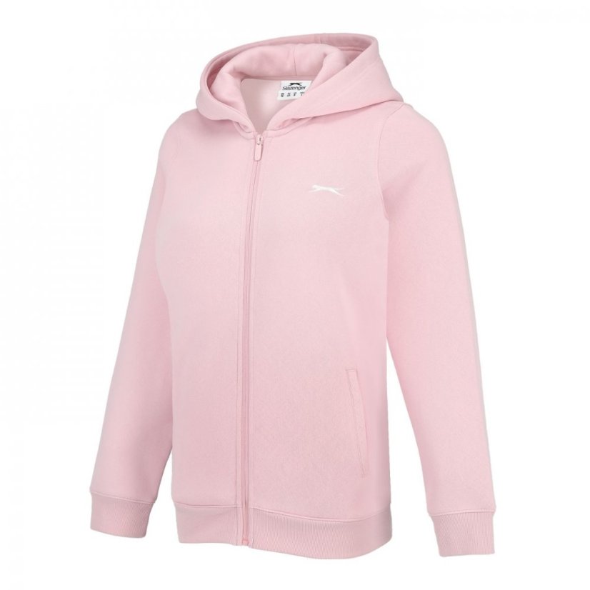 Slazenger Fitted Full Zip dámska mikina Baby Pink