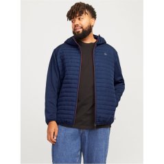 Jack and Jones + Quilted Jkt Sn99 Navy Blazer