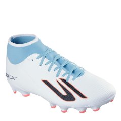 Skechers SKX.2 Academy Adults High Firm Ground Football Boots White/Blue