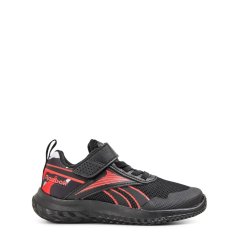 Reebok Kids' Rush Runner 5 Elastic Lace & Top Strap Trainers Black/Energyred