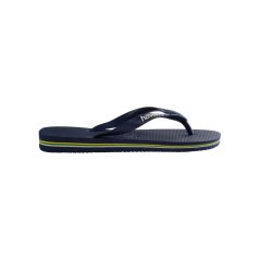 Havaianas Brasil Logo Flip Flops Navy Blue 0555