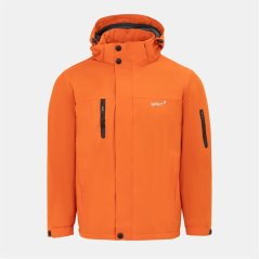 Gelert Men's Fleece Lined Windproof Detachable Hood Parka Orange