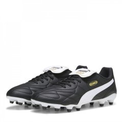 Puma King Top FG Football Boots Black/White