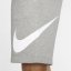 Nike Sportswear Club Men's Graphic Shorts Dk Grey/White