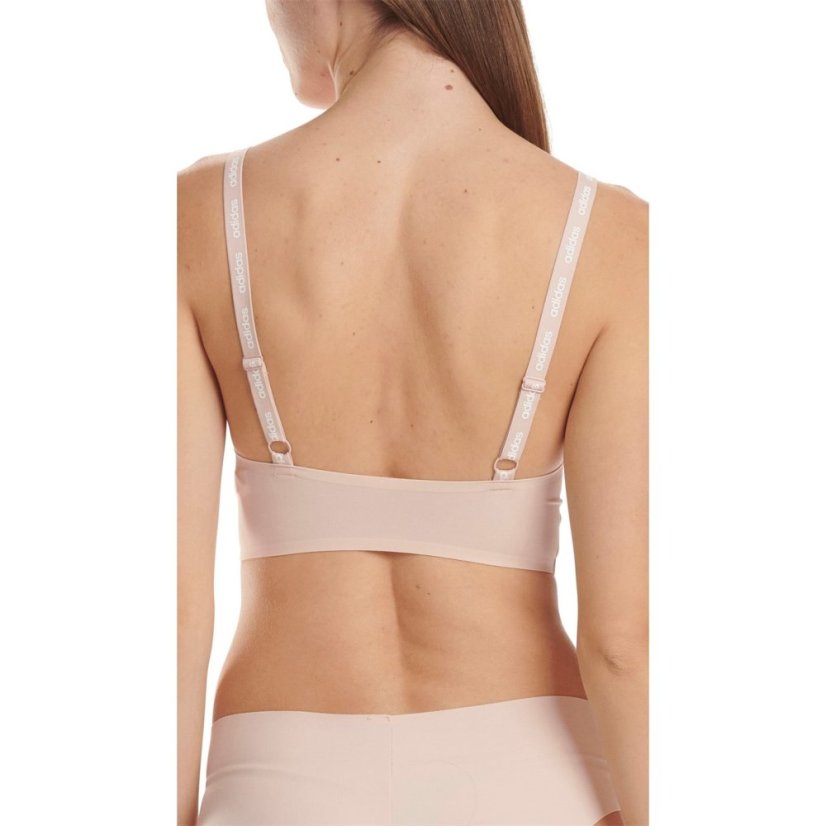 adidas Active Micro Flex Long Line Bralette Peach Whip