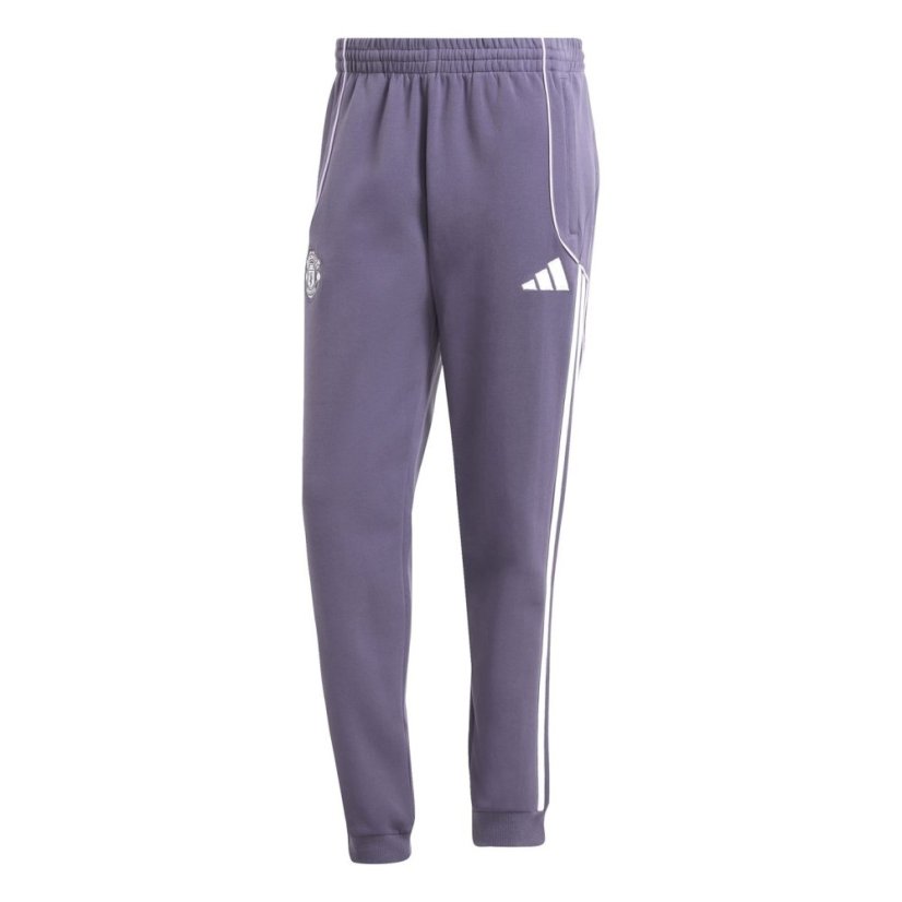 adidas Manchester United UBP Doubleknit Tracksuit Bottoms Mens Purple