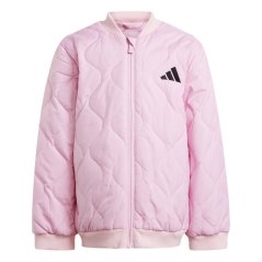 adidas Light Padded Jacket Infants True Pink/Black