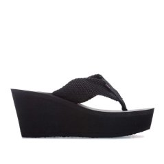Rocket Dog Women's Diver Wedge Flatform Sandal Black