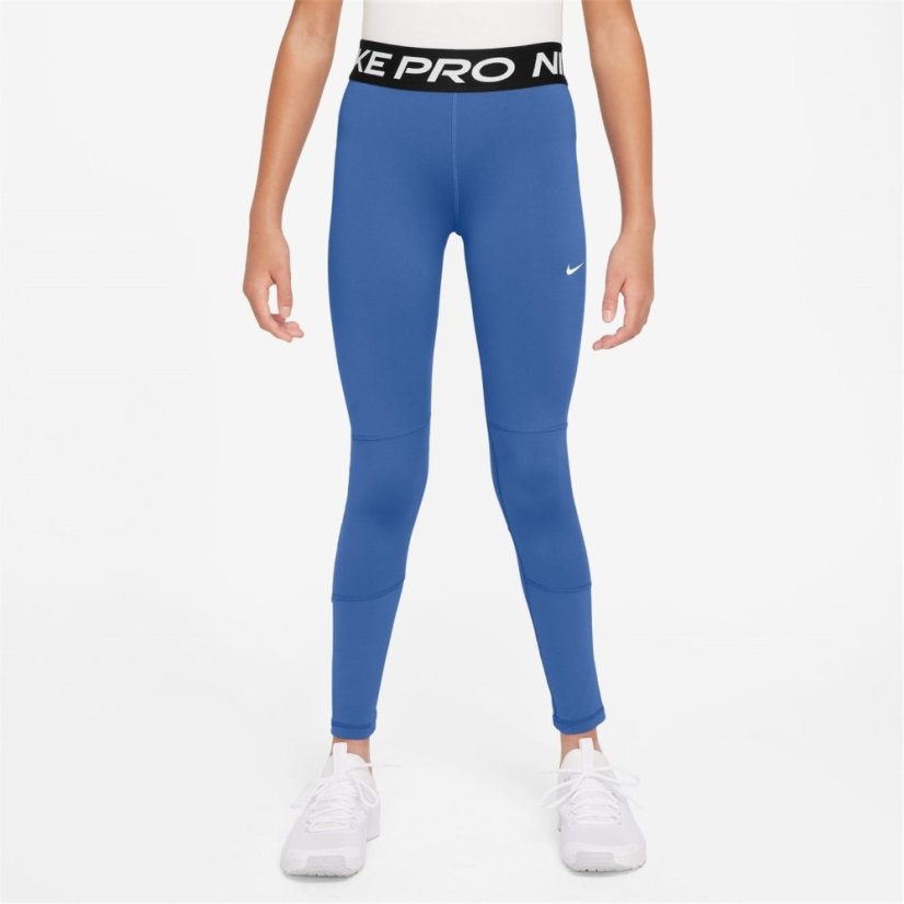 Nike Pro Girls Tights Blue/White