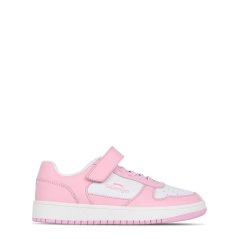 Slazenger Tower Low Trainers Childrens Pink/White