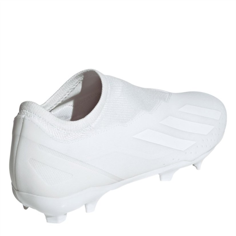 adidas X Crazyfast League Laceless Firm Ground Football Boots White/White