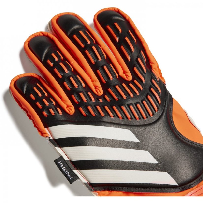 adidas Predator Match Fingersave Goalkeeper Gloves Junior Black/Red