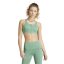 adidas Women's Lux Zipped High Impact Sports Bra Green