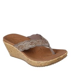 Skechers Beverlee - Charming Pearl Heeled Sandals Womens Taupe