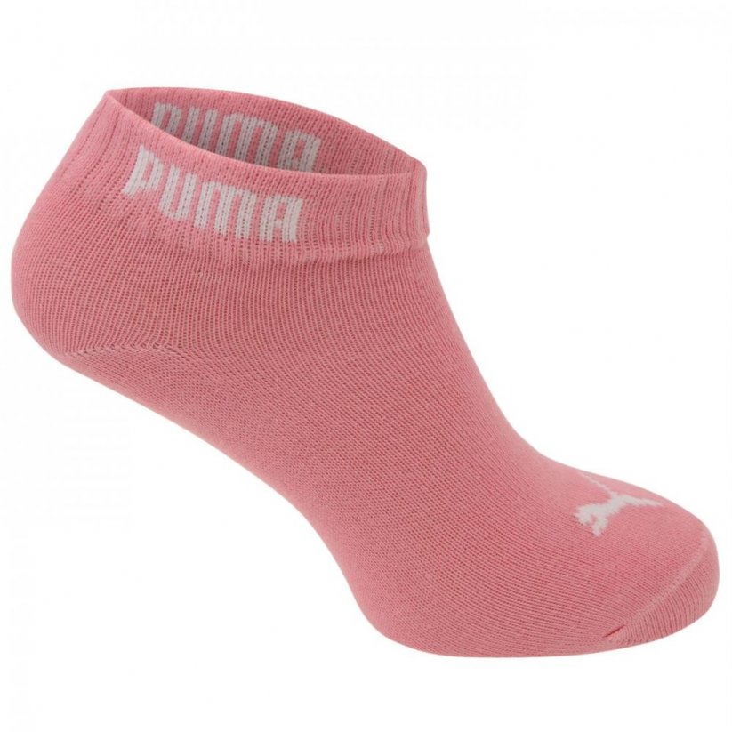Puma Girls Quarter Socks 3 Pack Pink