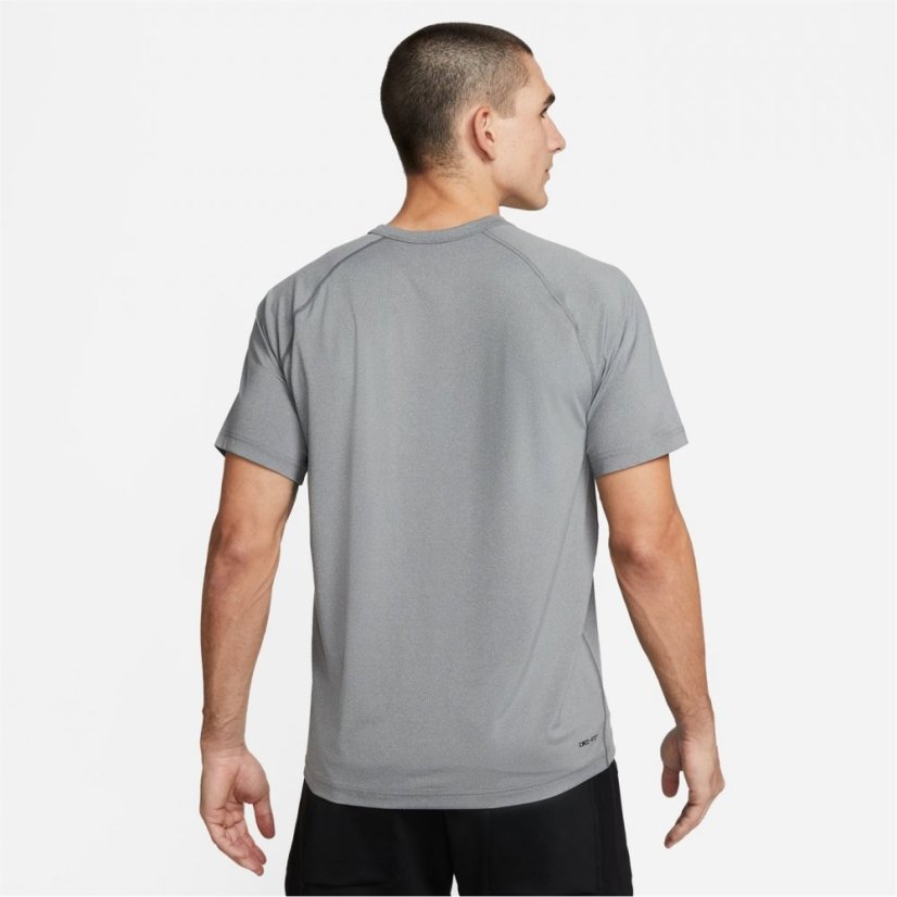 Nike Dri-FIT Ready Men's Short-Sleeve Fitness Top Grey/Black