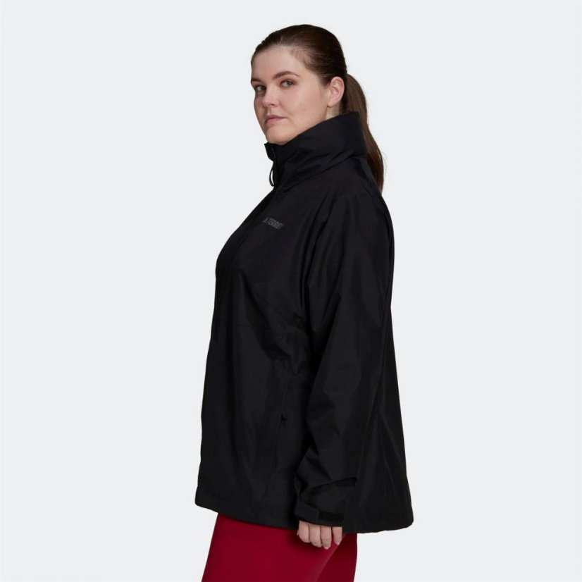 adidas adidas Terrex Multi RAIN.RDY Two-Layer Plus Size Rain Jacket Womens Black