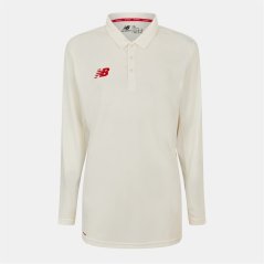 New Balance Adults Short-Sleeve Cricket Polo Shirt Angora