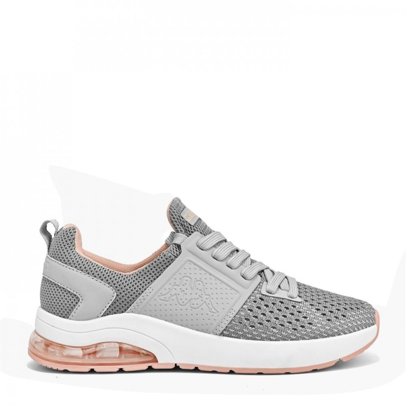 Kappa Affi Air Bubble Knitted trainers Junior Grey/Pink