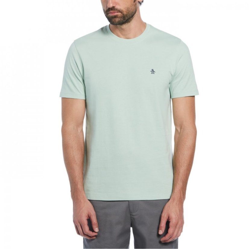 Original Penguin Pin Point Embroidered T-Shirt Silt Green 330