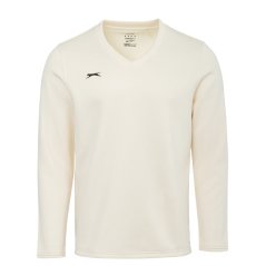 Slazenger Long Sleeve Sweater Mens Cream