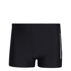 adidas 3 Stripe Boxer Trunks Black/White
