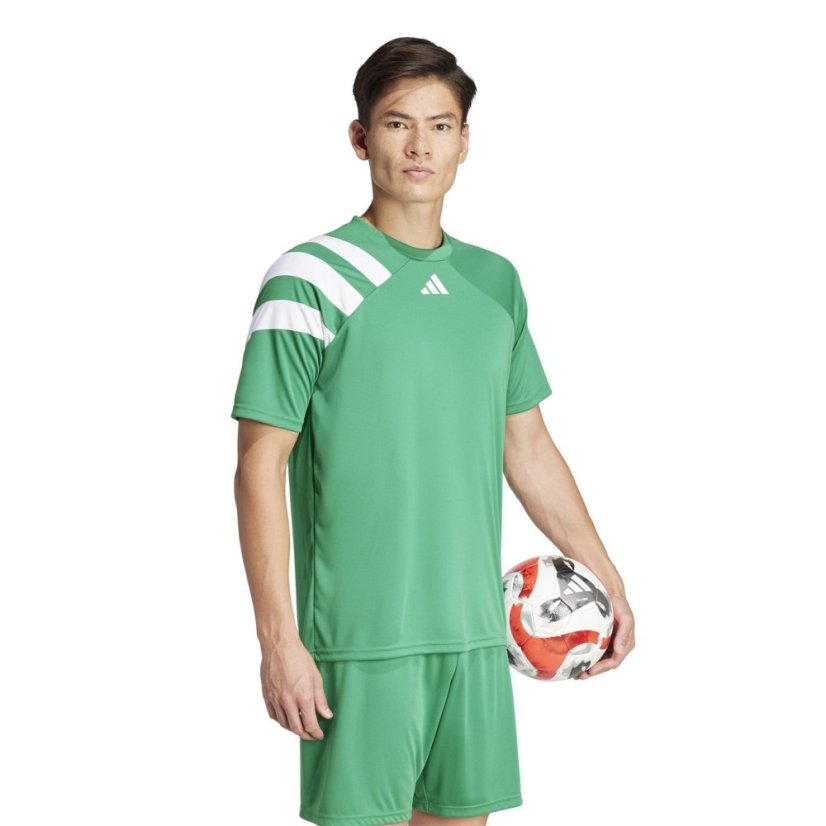adidas Fortore 23 Football Shirt Mens Green/White