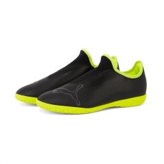Puma Men's Finesse Indoor Football Boots Black/FluYellow