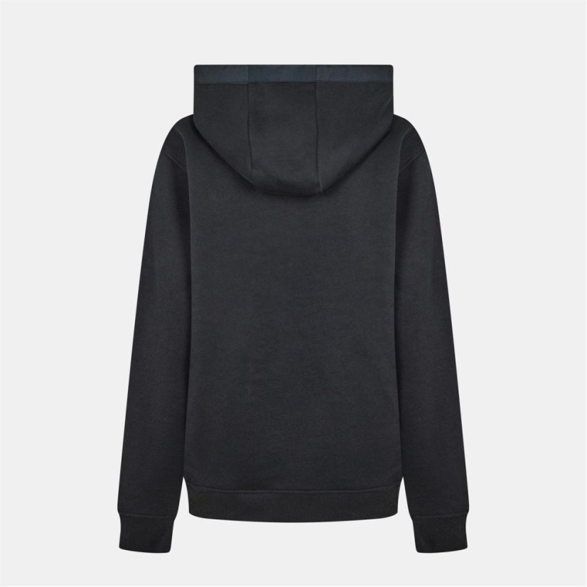 Everlast Men's Utility Contrast Panel Cotton Long Sleeve Hoodie Black