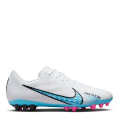 Nike Zoom Mercurial Vapor 15 Academy AG Artificial-Grass Soccer Cleats White/Blue