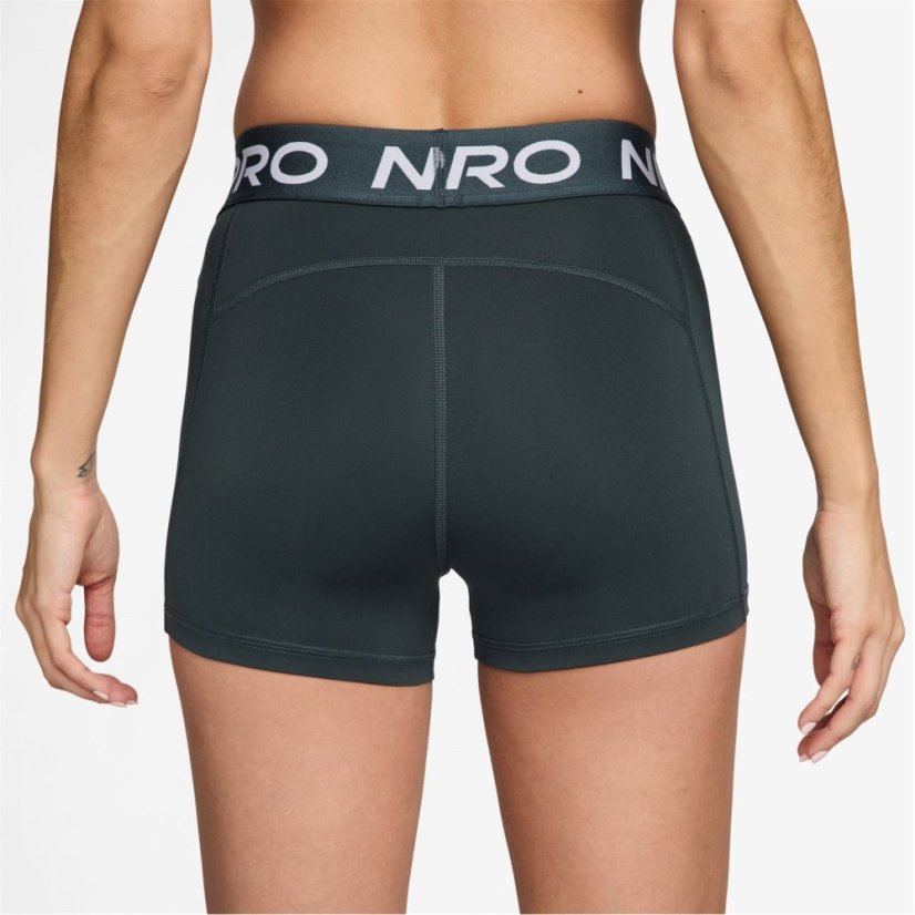 Nike Pro Three Inch Shorts Womens Seaweed/White