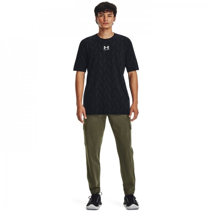 Under Armour Stretch Woven Cargo Pants Men's Marine Grn/Blk