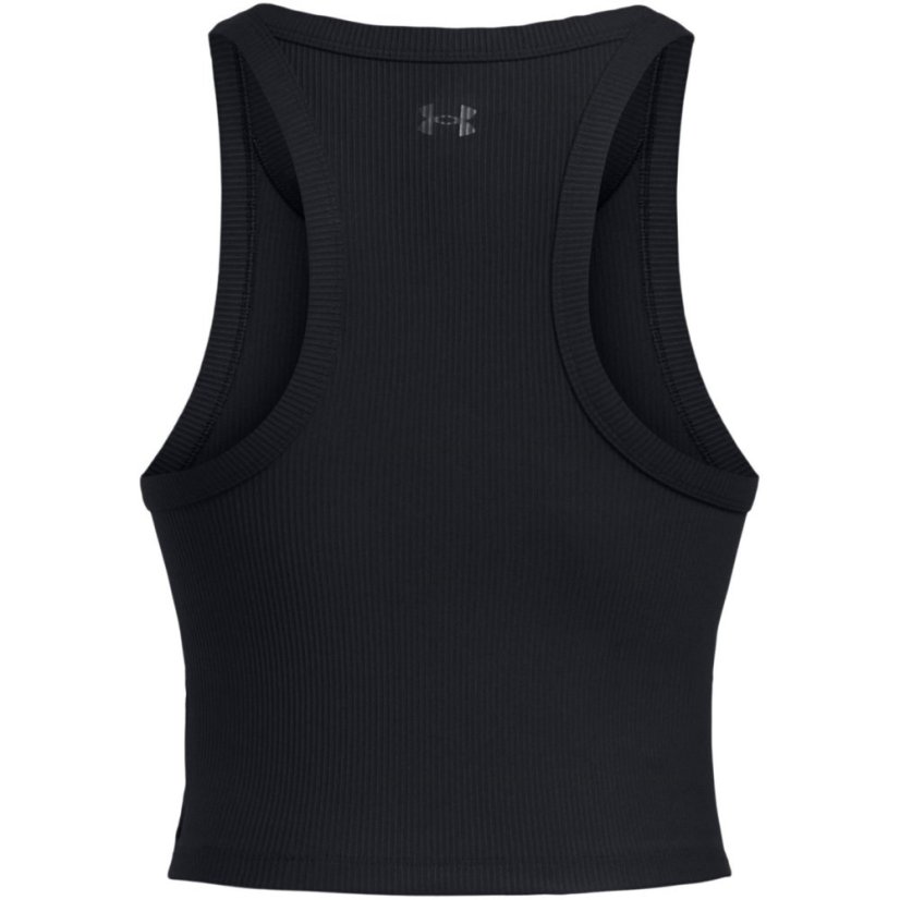 Under Armour Meridian Rib Cropped Tank Womens Black