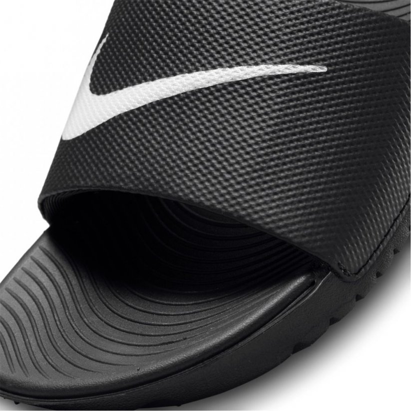 Nike Kawa Junior Slides Black/White