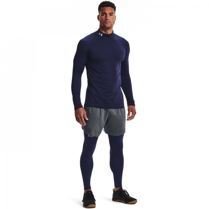Under Armour ColdGear® Fitted Mock Mens Midnight Navy