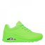 Skechers UNO Stand On Air Trainers Womens Lime Green