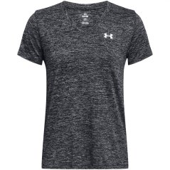 Under Armour Tech™ Twist V-Neck Short Sleeve Womens Black
