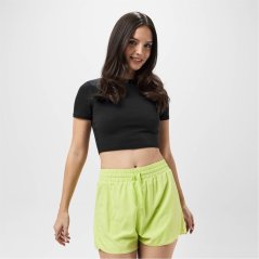 USA Pro Training SS Crop T-Shirts Womens Black