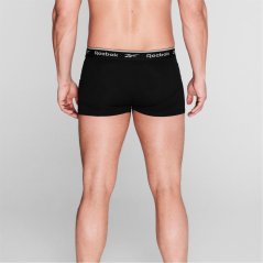 Reebok Reebok Mens 4 Pack Trunks Black