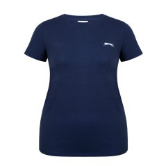 Slazenger Crew Neck Tee Womens Navy