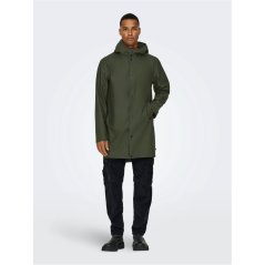 Only Men's Waterproof Lightweight Rain Anorak Peat